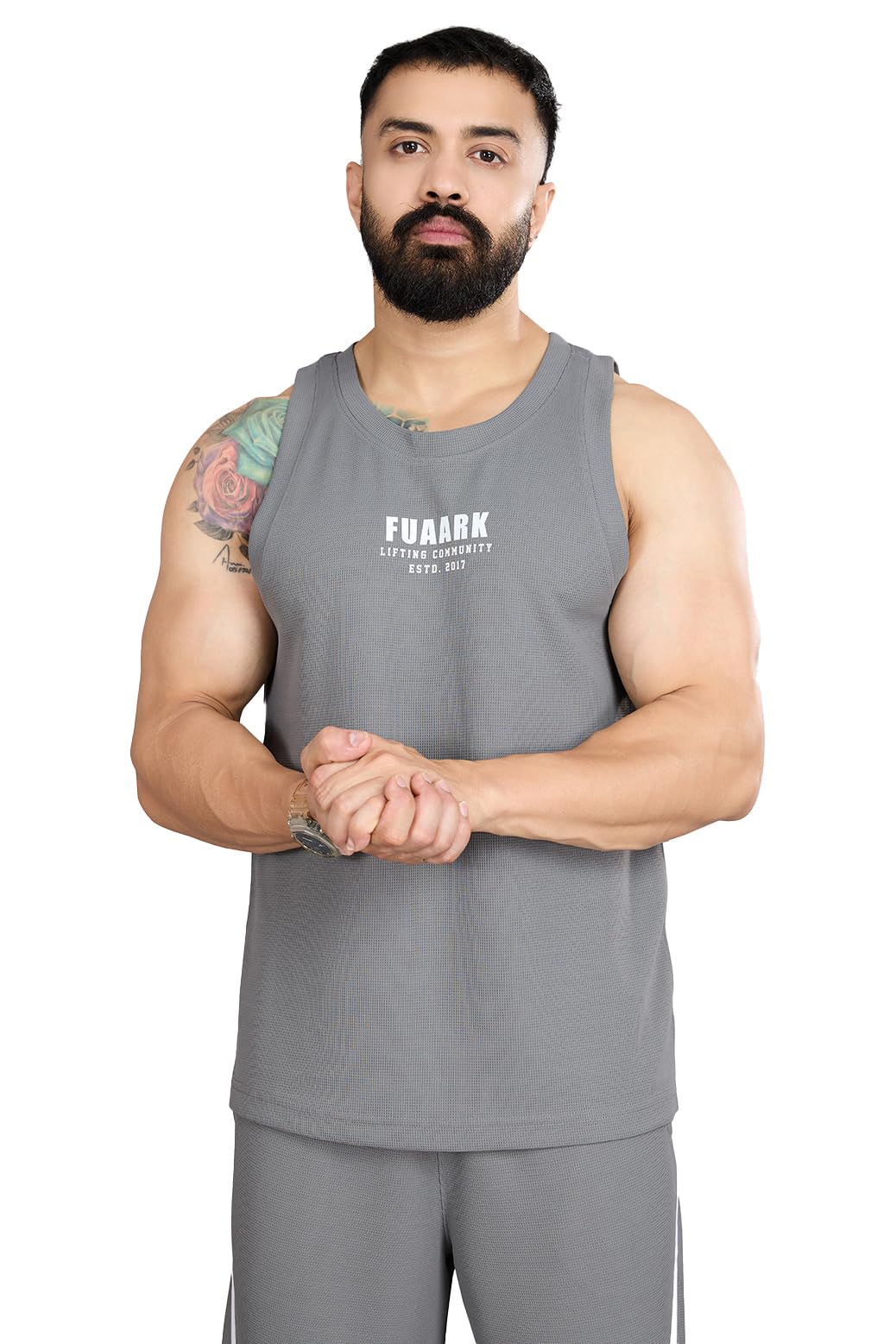 FUAARK Men's Drip Polyester Fabric Moisture Wicking & Breathable Fabric Vest Sleeveless Tank-picture-47