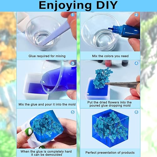 Miniatura 4 de 8 moldes de resina cuboide en forma de cubo, molde de resina transparente, moldes de silicona rectangular cuadrada de silicona para resina epoxi,