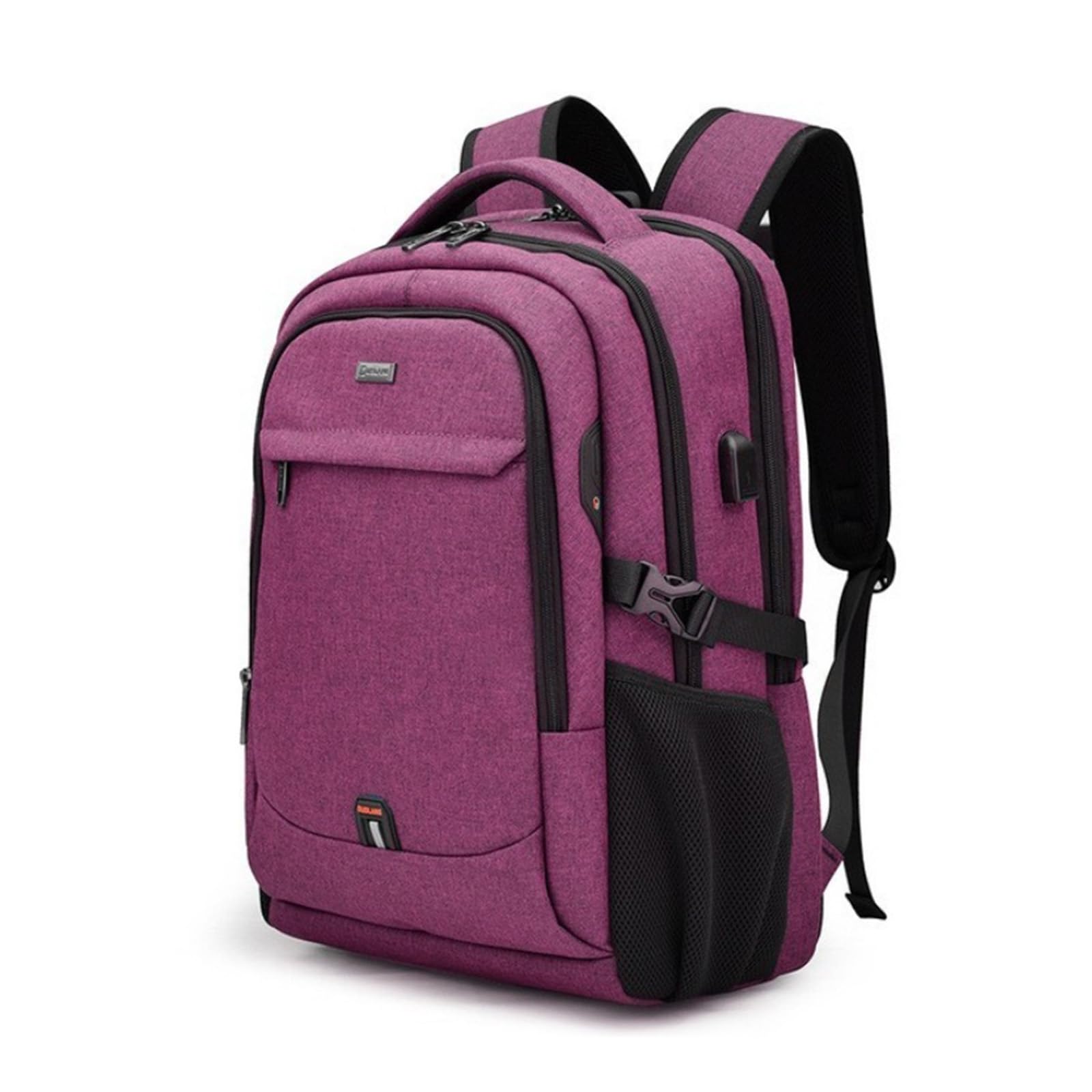 FANDARE Zaino PC Portatili zaino professionale Multifunzione Zaino da scuola Zaino per Laptop con porta di ricarica USB per Affari da 15.6 Pollici Zaino Lavoro Uomo Donna Viaggio Zaini Rosa Rossa