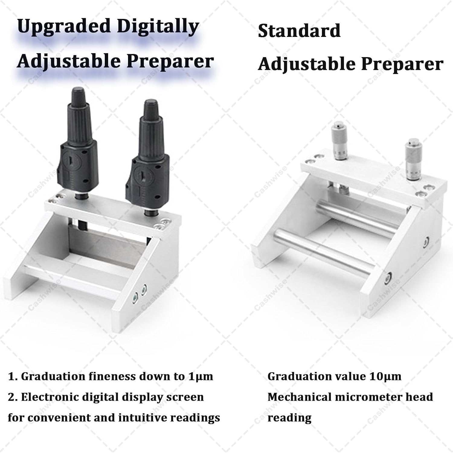 Aplicador de película húmeda ajustable con micrómetro digital, control preciso del espesor del recubrimiento para laboratorio e industria, tamaño versátil. (100mm)
