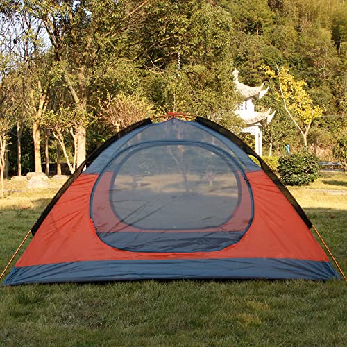 3-4-Season-2-3-Person-Lightweight-Backpacking-Tent-Windproof-Camping-Tent-Awning-Family-Tent-Two-Doors-Double-Layer-with-Aluminum-rods-for-Outdoor-Camping-Family-Beach-Hunting-Hiking-Travel