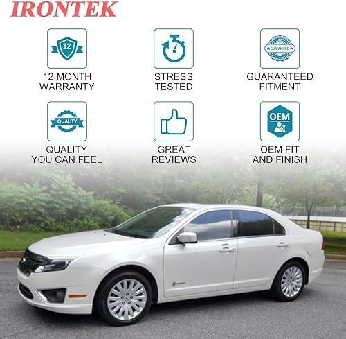 Miniatura 6 de IRONTEK 1 par de manijas interiores para puerta lado del conductor y del pasajero para Ford Fusion 2006-2012, Lincoln MKZ 2007-2012, Lincoln Zephyr