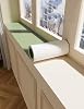 Decorative Waterproof Mat for Windowsill, 3.5mm Foam Anti-Slip Window-Sill Protector Mat, Window Sill Cover From Dog Cat Scratching for Kitchen Balcony Reading Nook(Green 2,150x25cm/59x9.8in)