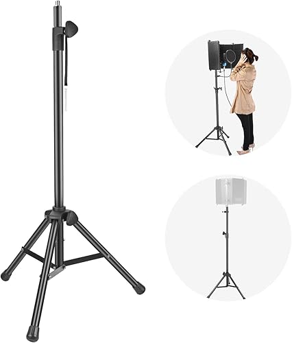 Neewer NW002-1 Soporte de pantalla de viento con tubo de aluminio pies antideslizantes altura ajustable 652 pulgadas1655 centímetros soporte