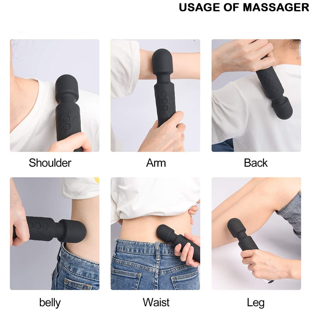 For pain relief, flytus cordless full body massage machine, handheld back massage machine with medical grade silicone, fast charging, 8 speed For pain relief, flytus cordless full body massage machine, handheld back massage machine with medical grade silicone, fast charging, 8 speed