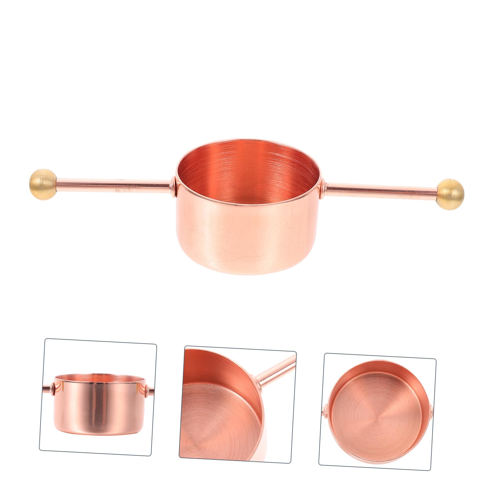 STOBAZA Metal Measuring Cup Bar Ounce Jigger for Spirits Embossed Stainless Steel