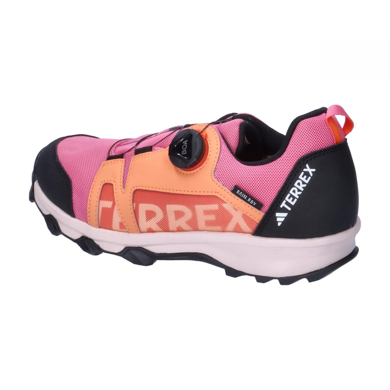 adidas Mixte Enfant Terrex Agravic BOA Rain.RDY Trail Running Shoes, Pink Fusion/Putty Mauve/Core Black, 29 EU