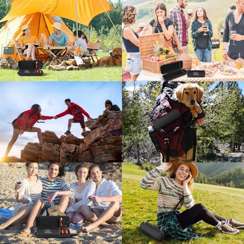 co2CREA Hartschalen-Schutzhülle für JBL Flip 7 FLip6 Flip 5, tragbarer Bluetooth-Lautsprecher (nur Box)