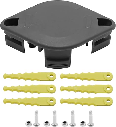 Miniatura 7 de Cabezal de cuchilla para herbívora, kit de cabezal de corte de hierba, repuesto para Ryobi 18 V, 24 V y 40 V RY40210 RY40210A