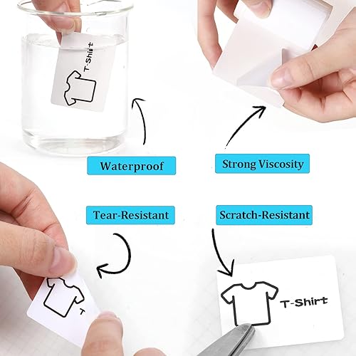 Vista 17 de Phomemo - Etiquetas redondas adhesivas de 1.57 pulgadas, círculo transparente para M110/M120/M220/M221, calcomanías redondas multiusos