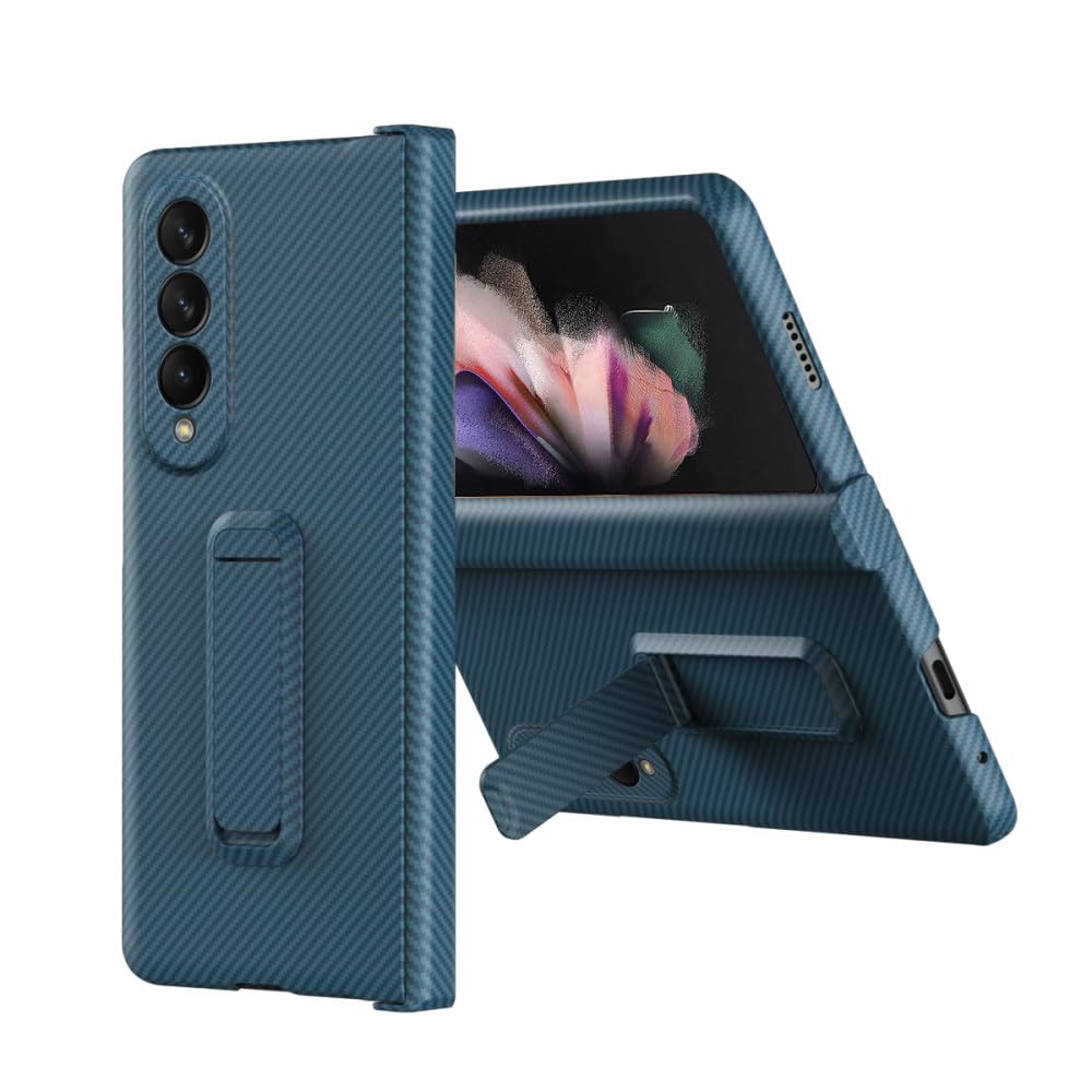 Étui Samsung Galaxy Z Fold 4 look carbone vert finition premium