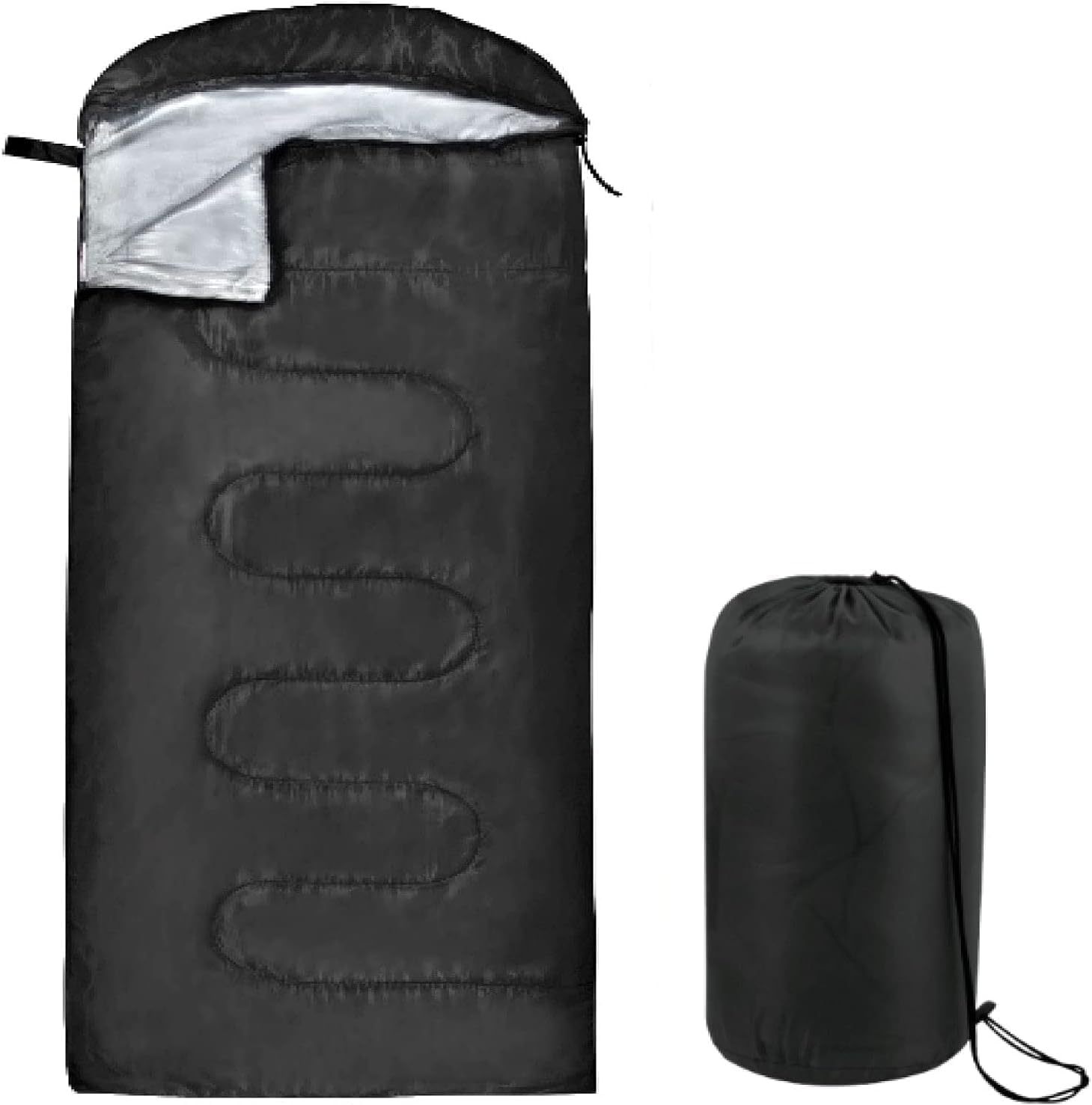 DADVA ENTERPRISE Standard Sleeping Bags with Hoods for Adults 4 Seasons Warm or Cold Lightweight Indoor Outdoor Sleeping Bags for Backpacking, Camping