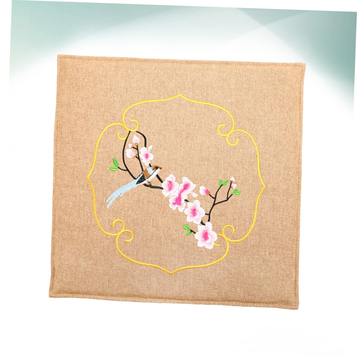 PACKOVE Cuscino Termico Elettrico in Cotone e Lino Stampa Decorativa, Regolazione della Temperatura per Uso Domestico e Ufficio