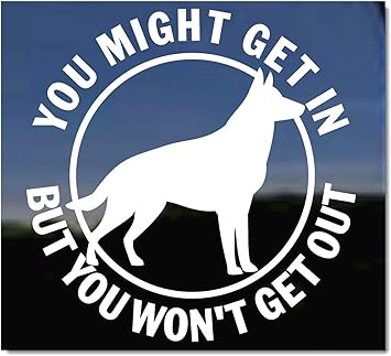 german shepherd window decal