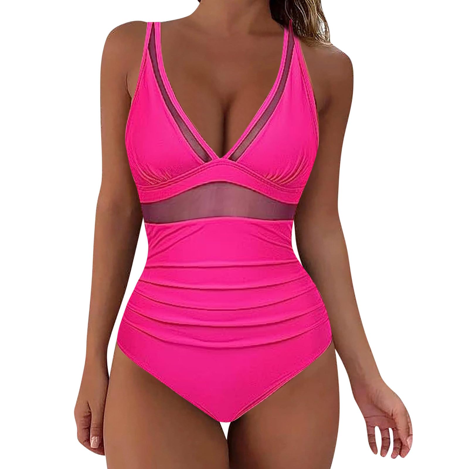 Generic Bikini Mujer Triangulo Malla con Control siamés para Mujer Bikini Cadera