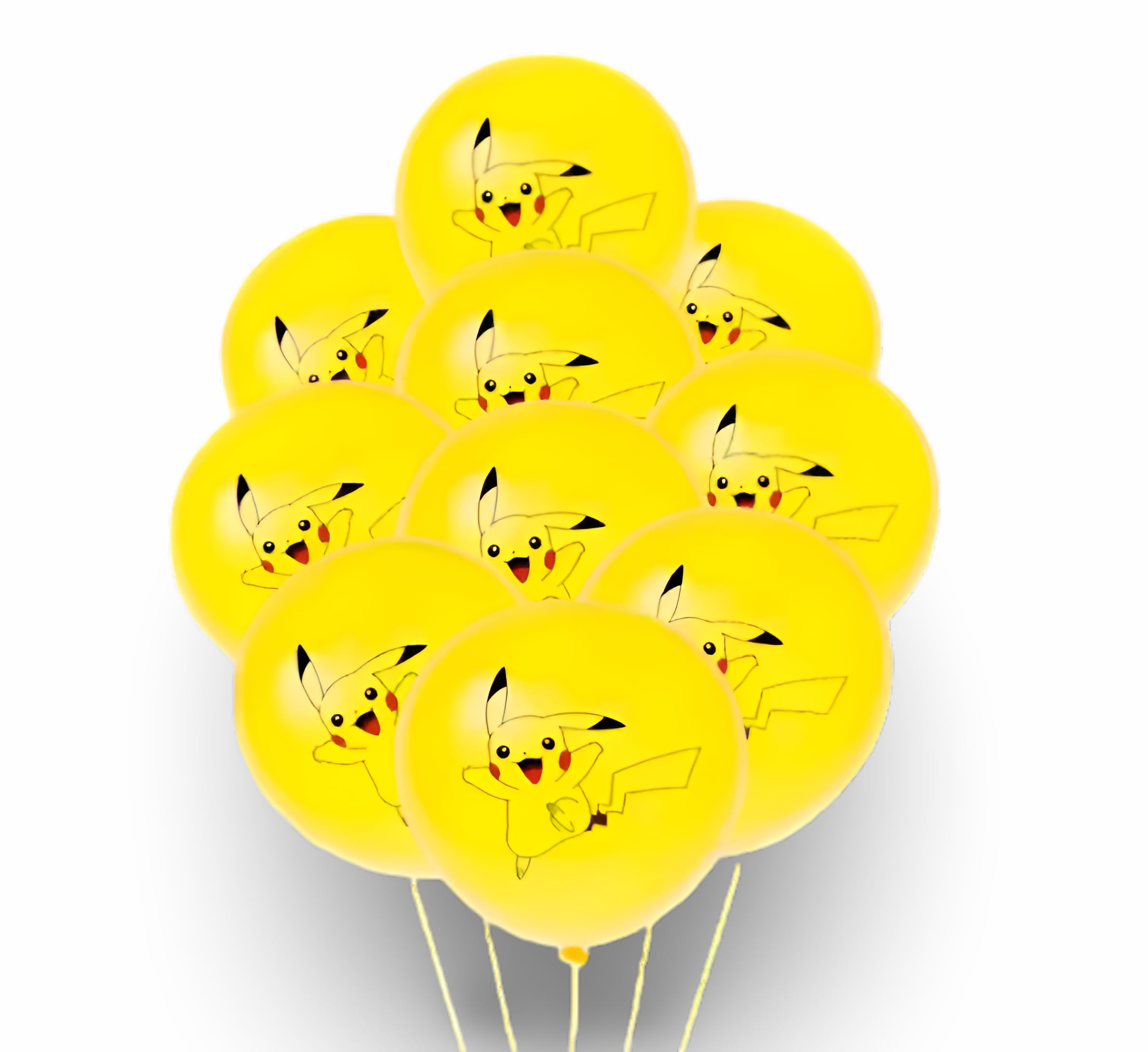Pokémon Party Supplies | 15+ Years | 10 x Balloons | Pikachu (Style 2) — image 1