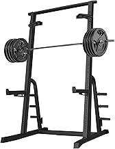 BARWING(バーウィング) 【横幅調節機能搭載＆48段階×3cmの高さ調節】ハーフラック パワーラック バーベルスタンド ベンチプレスラック スミスマシン ぶら下がり健康器 懸垂マシン 筋トレ マット コンパクト シャフトラック セーフティーバー 省スペース アタッチメント ホームジム