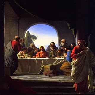 The Last Supper by Carl Bloch Painting Vintage Artwork Religious Religion Jesus Christ Paint by Numbers Kit DIY Draw Decor Art Gift Acrylic Paints
