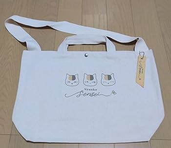 夏目友人帳 トートバッグ ニャンコ先生 夏目友人帳_ニャンコ先生 BIGジップトートバッグ 黒 | 公式