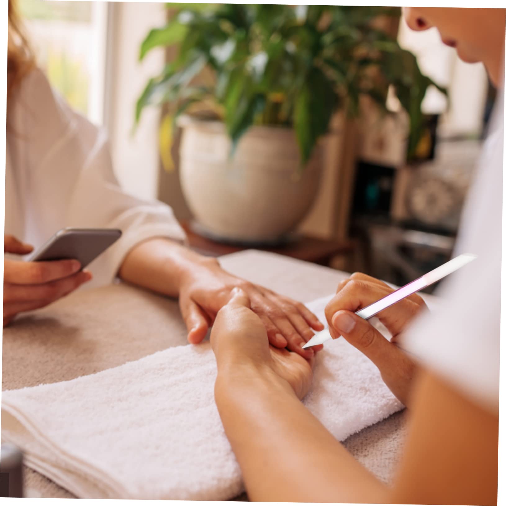 Healvian 15stücke Teiliges Glas-nagelfeilen Langlebige Maniküre-werkzeuge Für Professionelle Nagelpflege Für Zuhause Salon Farben Transparent