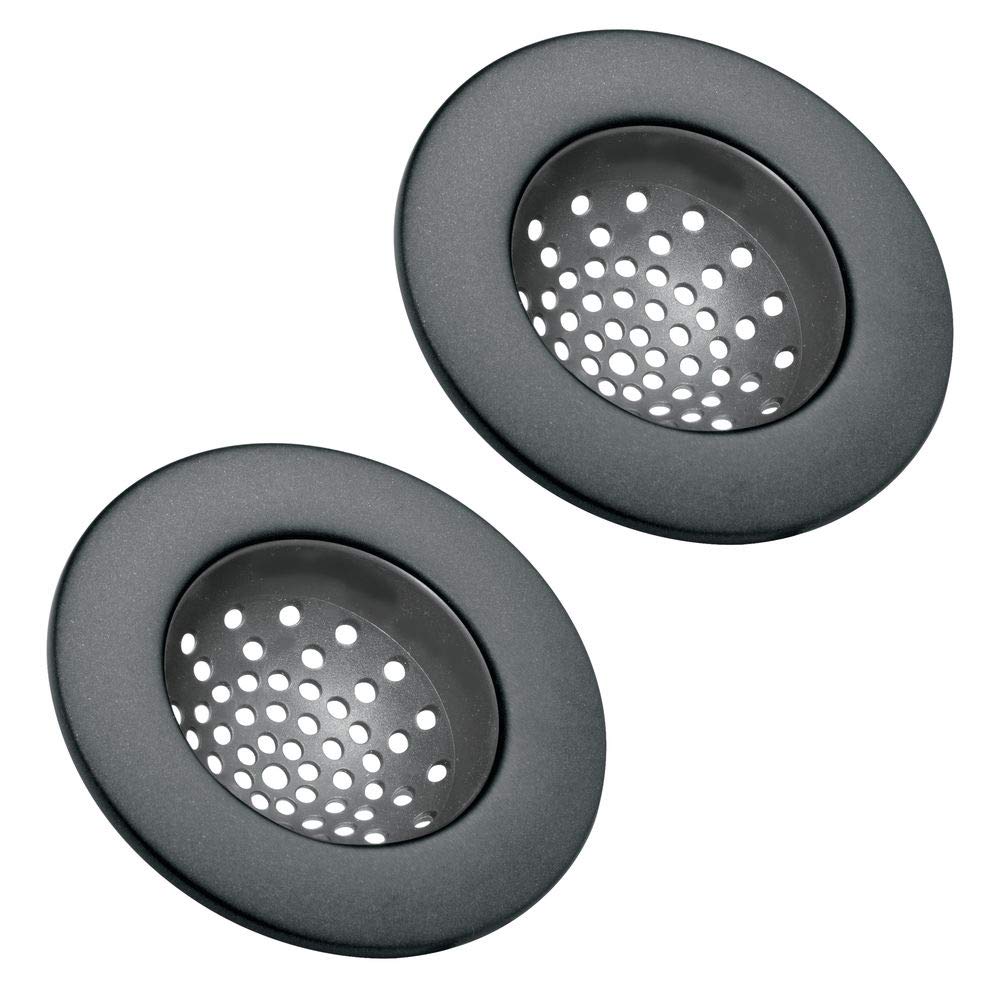 Buy mDesign Modern Kitchen Sink Strainer, Drain Cover for Standard