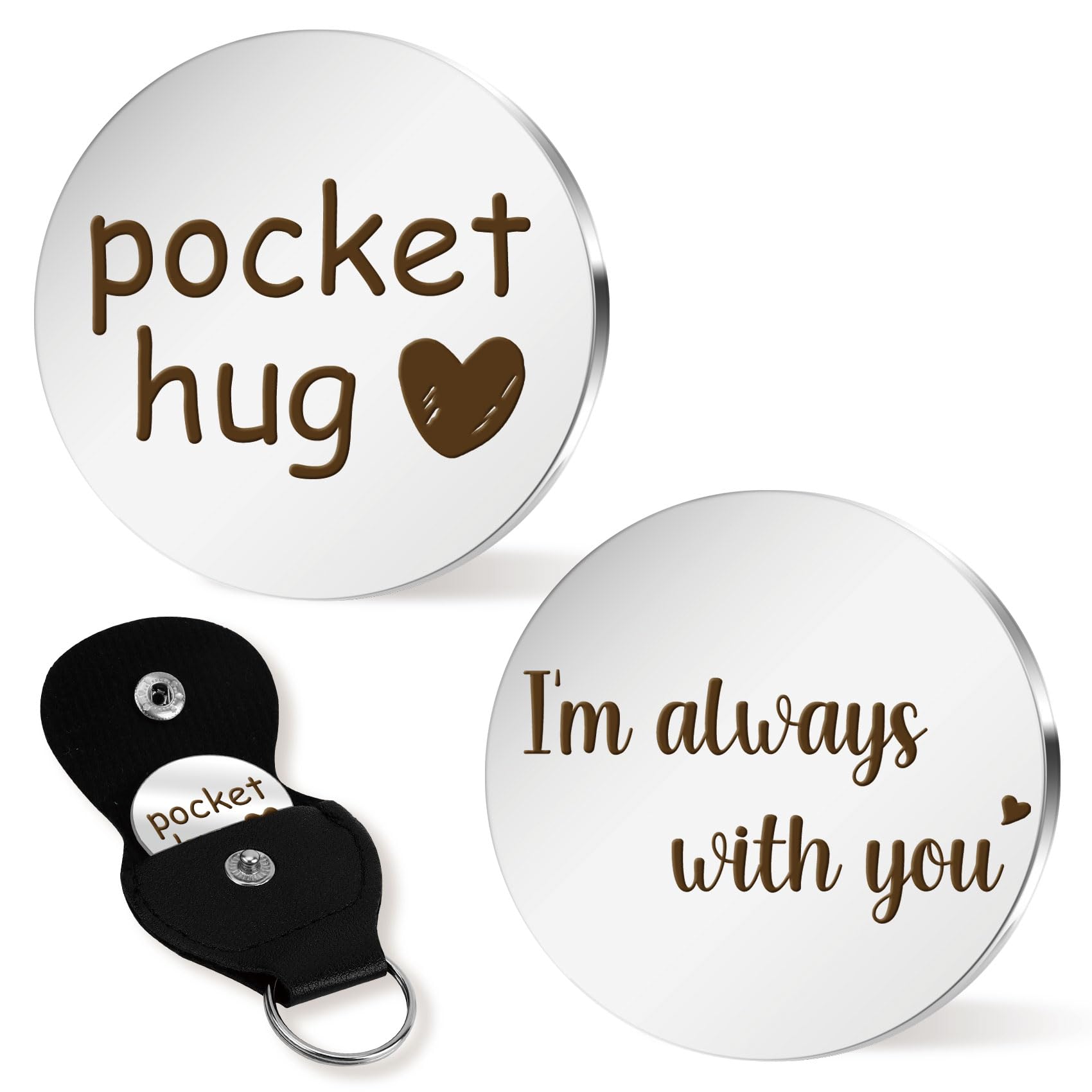 Gift for Her Him Pocket Hug Token Long Distance Relationship Birthday Gifts
