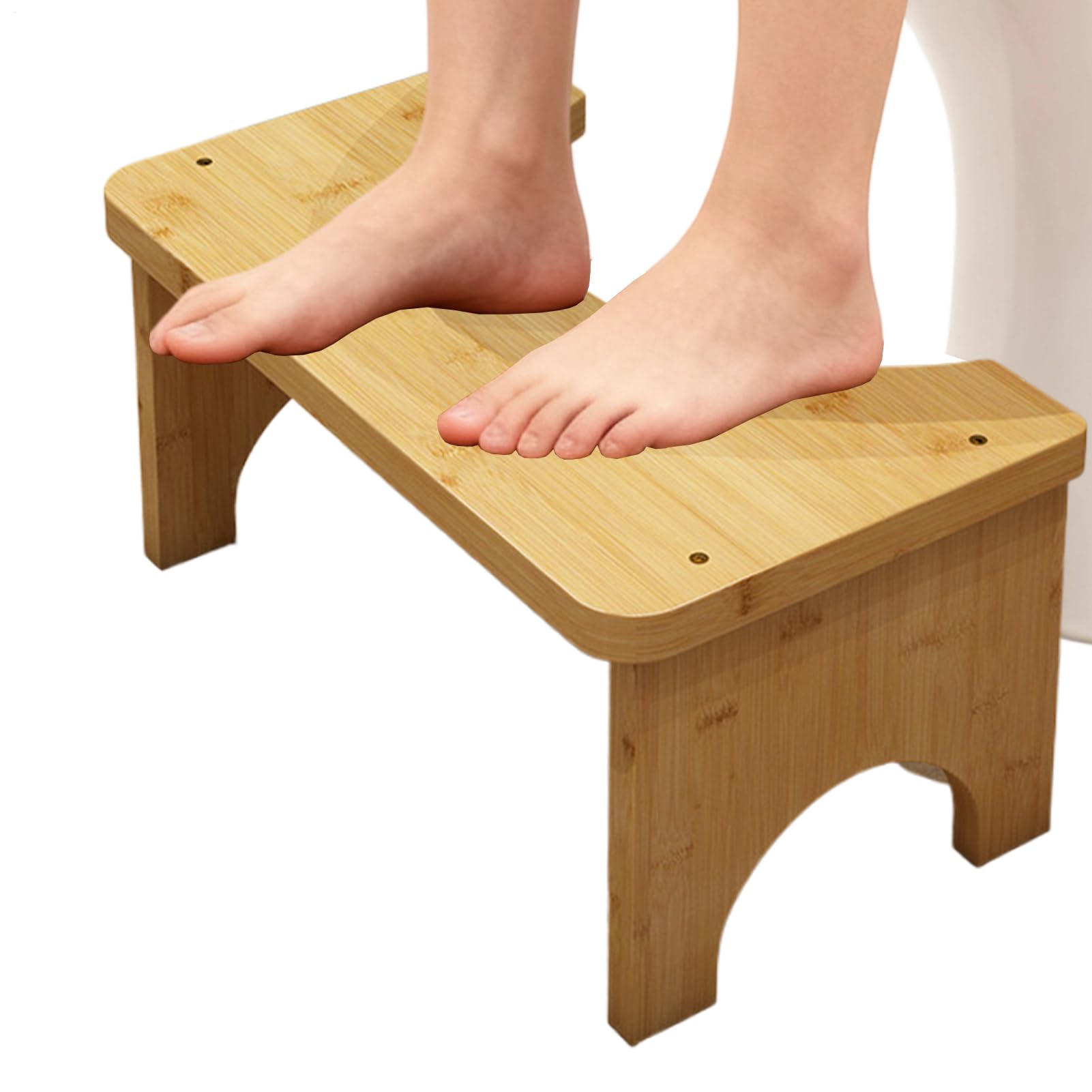 Sgabello Da Toilette Sgabello Per Toilette In Legno Con Sedile | Scalino Ergonomico Per Toilette Per Adulti E Bambini, Per La Casa, Il Bagno, La Doccia, Il Campeggio, Il Viaggio E Il