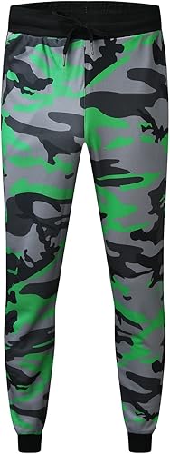 Miniatura 4 de Casual Shot Mens Camouflage Sports Jogging Trousers Fitness Print Mens Pants Running Warm