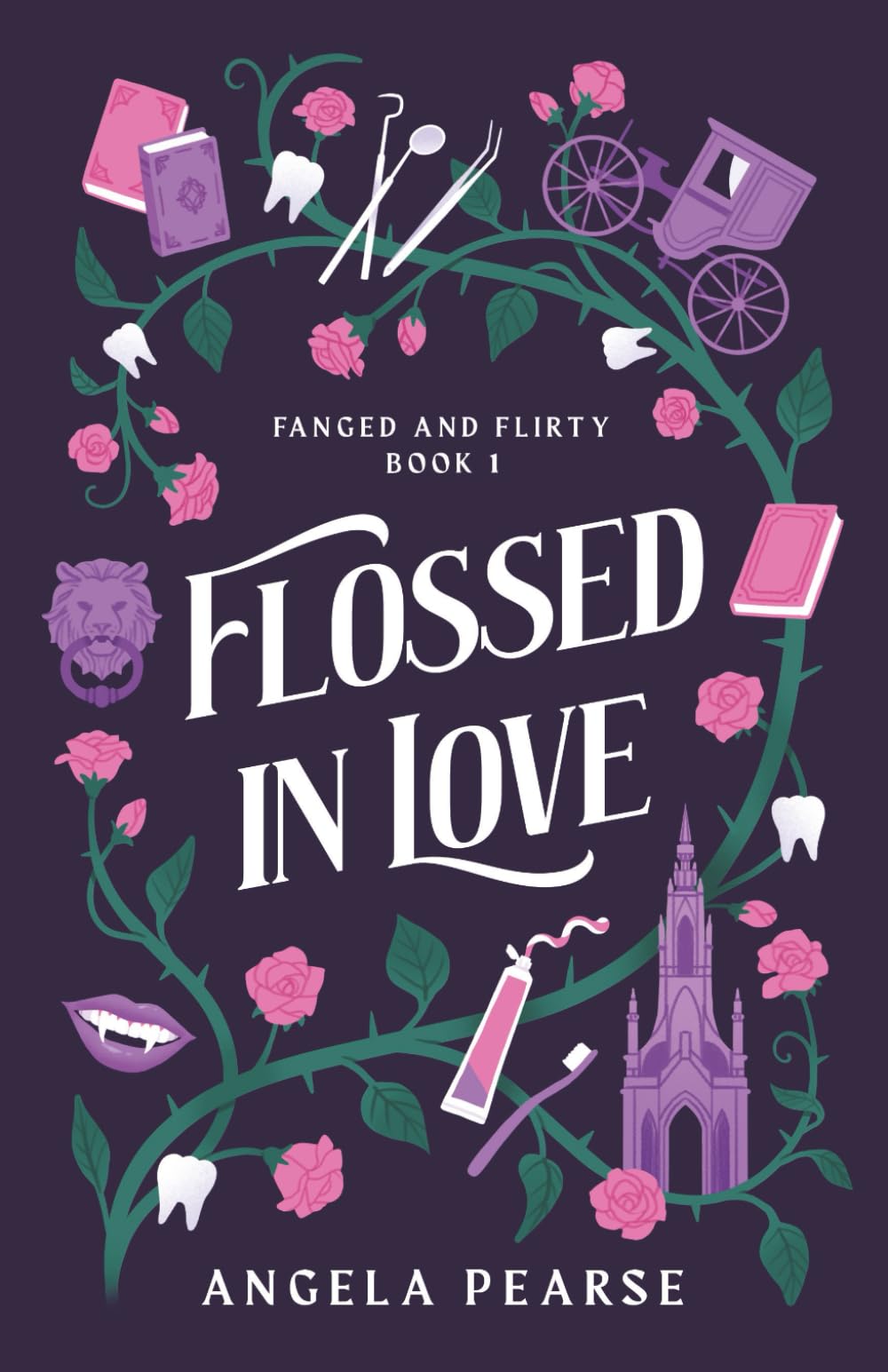 Flossed In Love: A Lighthearted Vampire Romance (Fanged and Flirty)