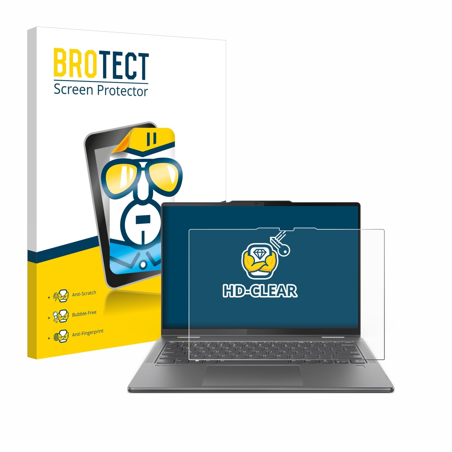brotect Pellicola Protettiva per Lenovo Yoga 7 2-in-1 Gen 9 14" Protezione Schermo [Trasparente, Anti-Impronte]