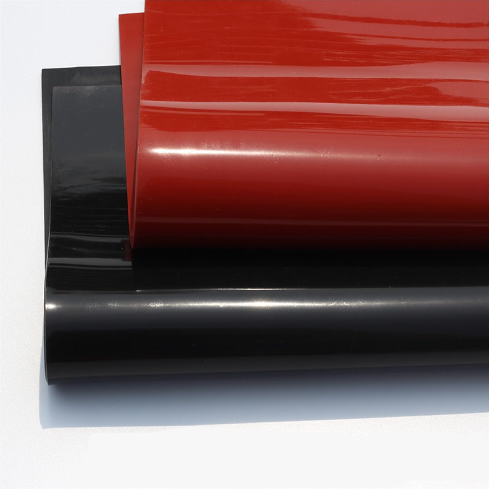 Hoja de caucho de silicona de 250X250 mm - Película de junta de alta temperatura for proyectos de bricolaje, 1 pieza(Red,1.5mm)