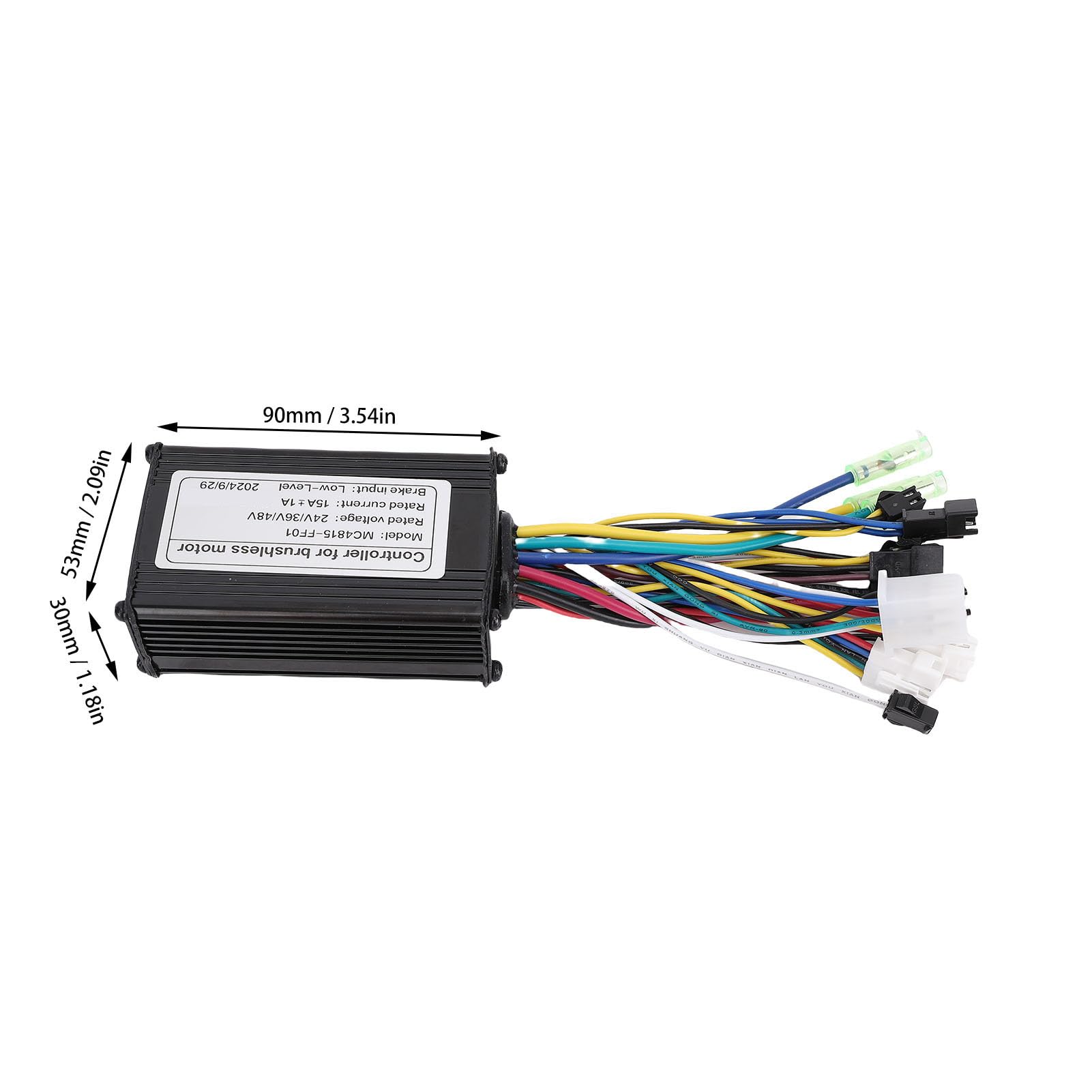 BuyWeek Kit de Controlador de Motor para Bicicleta Eléctrica Controlador de Onda Sinusoidal Sin Escobillas 15A 3 Modos con S861 Panel