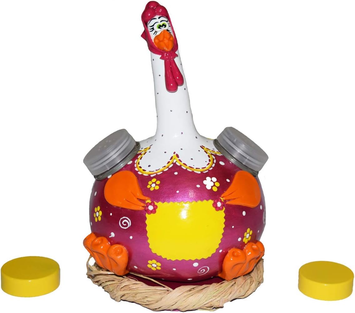 Handmade salt and pepper shaker (chicken)