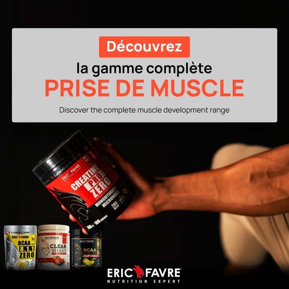 Pack Whey & Créatine – Whey Optimax 500g + Créatine Monohydrate Micronisée – Protéines 74% + Créatine Pure – Avant & Après Entraînement – Musculation & Performance - Eric Favre