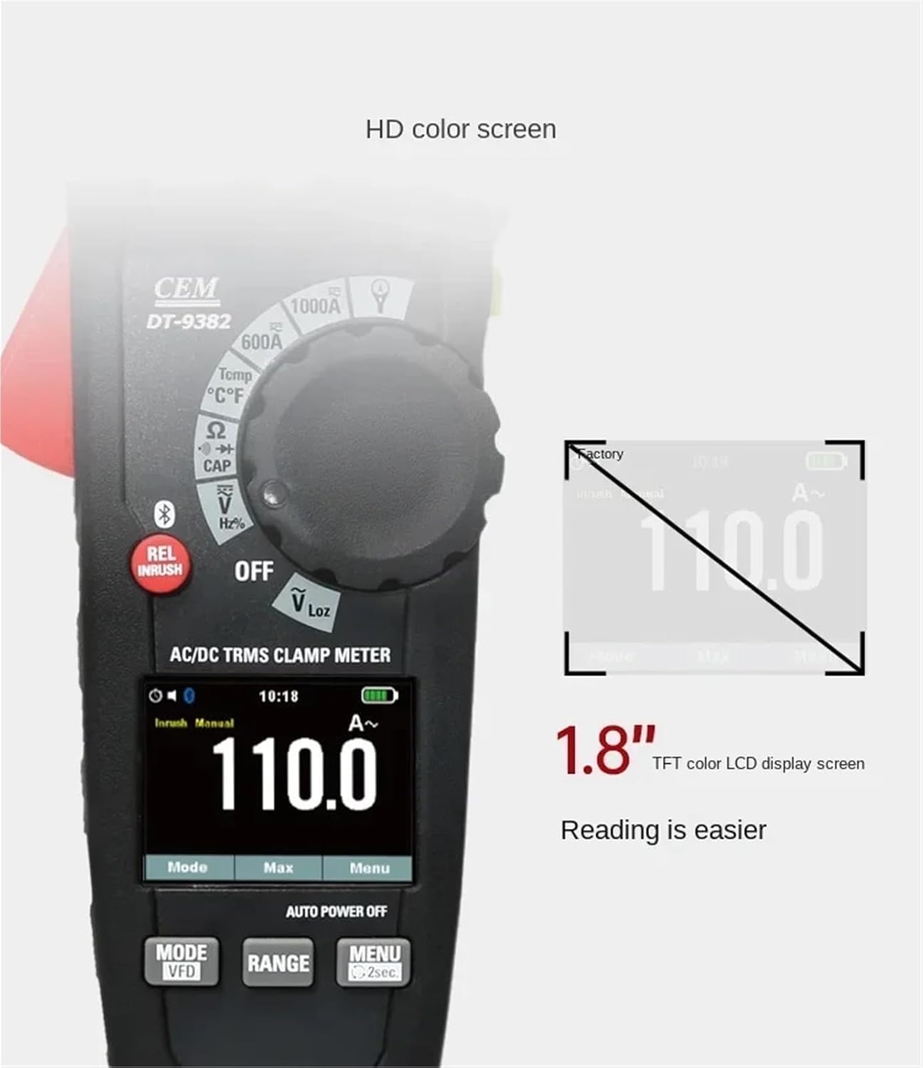 DT-9380A Industrial High-Precision Digital Clamp Meter Multi Energy Meter Electrician High-Precision Clamp Meter(DT-9382)