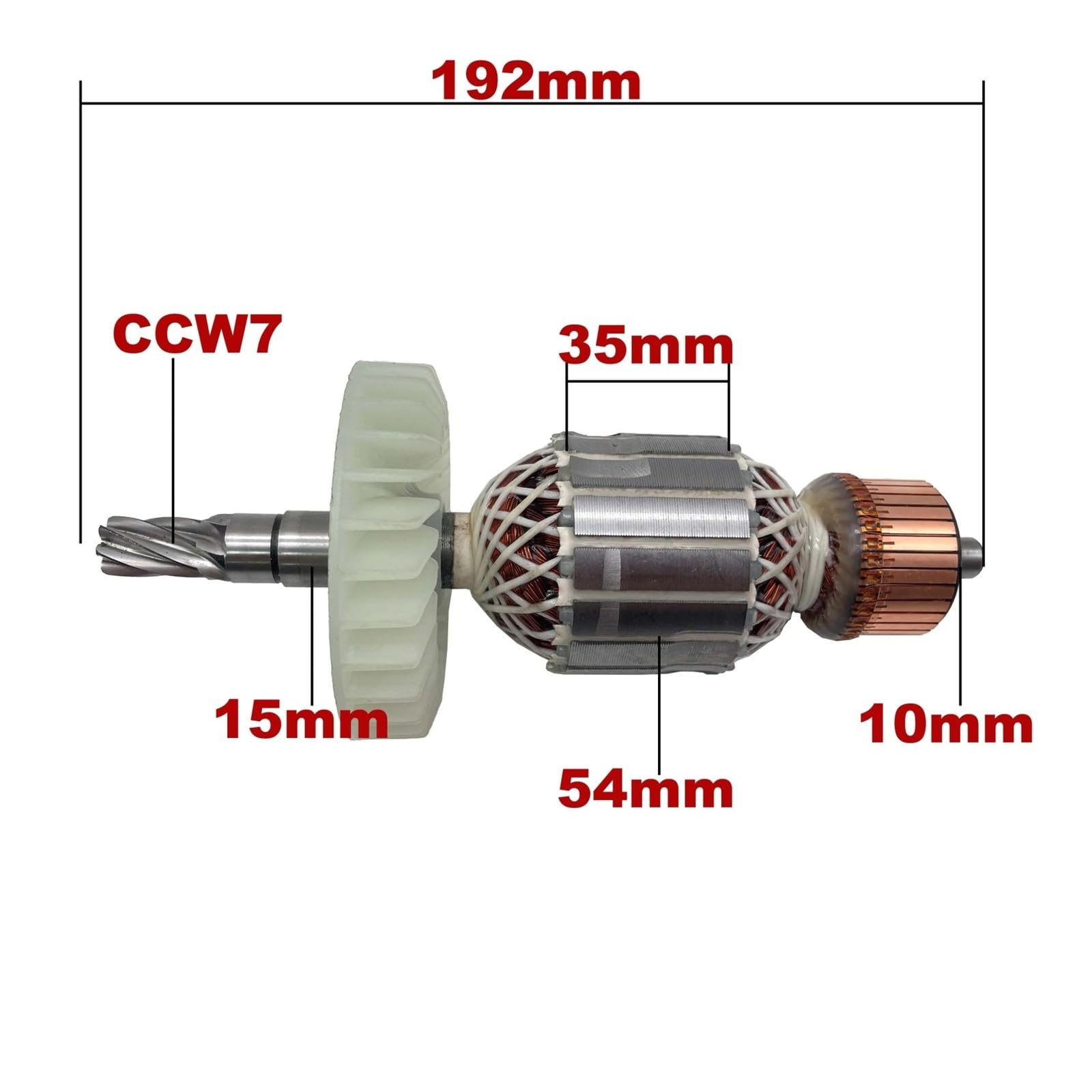 AC 220V 240V Armature Rotor Estator Campo Martillo Taladro Repuestos Rotary Breaker,(Compatible For MAKITA HM1202C 516803-7)