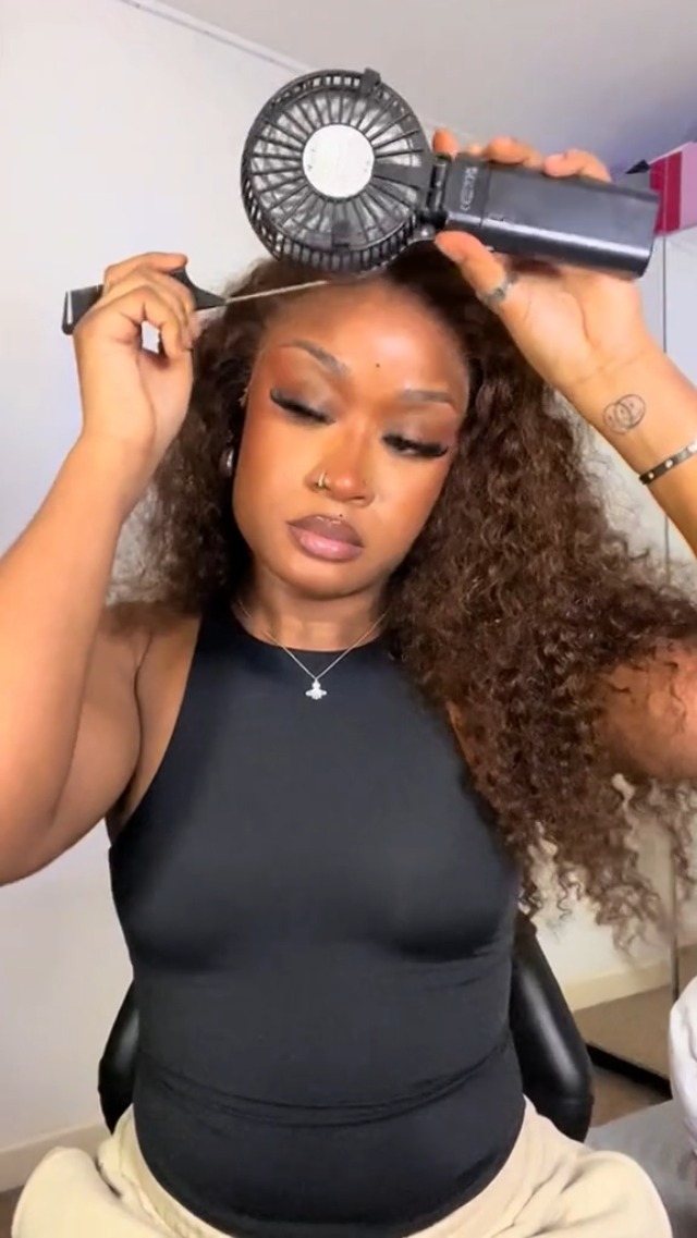 Amazon.com : Anderah Chocolate Brown Deep Wave Lace Front Wigs
