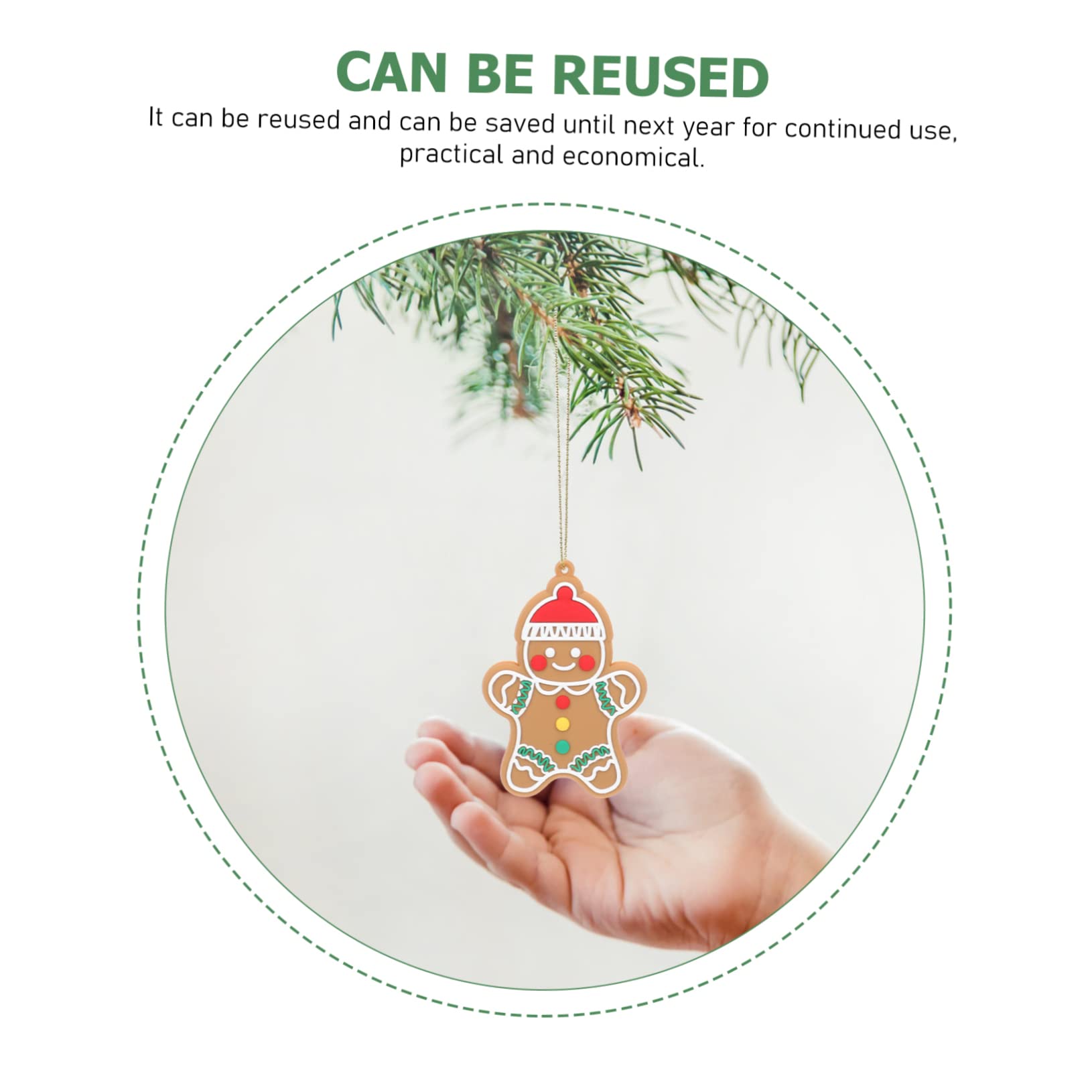 ABOOFAN 48 Pz Decorazione Dell'albero Di Natale Decorazioni Natalizie Ornamento Da Appendere Di Natale Ciondolo Appeso All'albero Di Addobbi Per L'albero Di Arredamento Pvc
