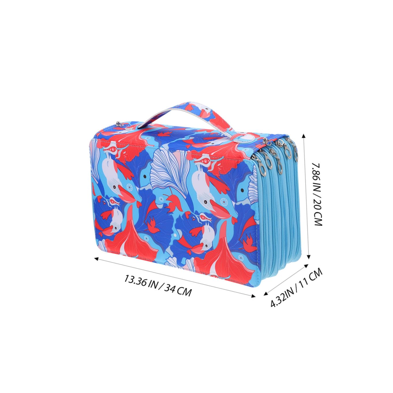 Ciieeo 1pezzi Porta Matite Astuccio Multistrato Da Astuccio Portapenne Di Grande Capacità Manico Resistente Deformazioni e Rotture
