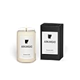 Premium Scented Candle, Arkansas - Scents of Maple, Cream, Vanilla, 13.75 oz, 60-80 Hour Burn, Gifts, Soy Blend Candle Home Decor, Relaxing Aromatherapy Candle