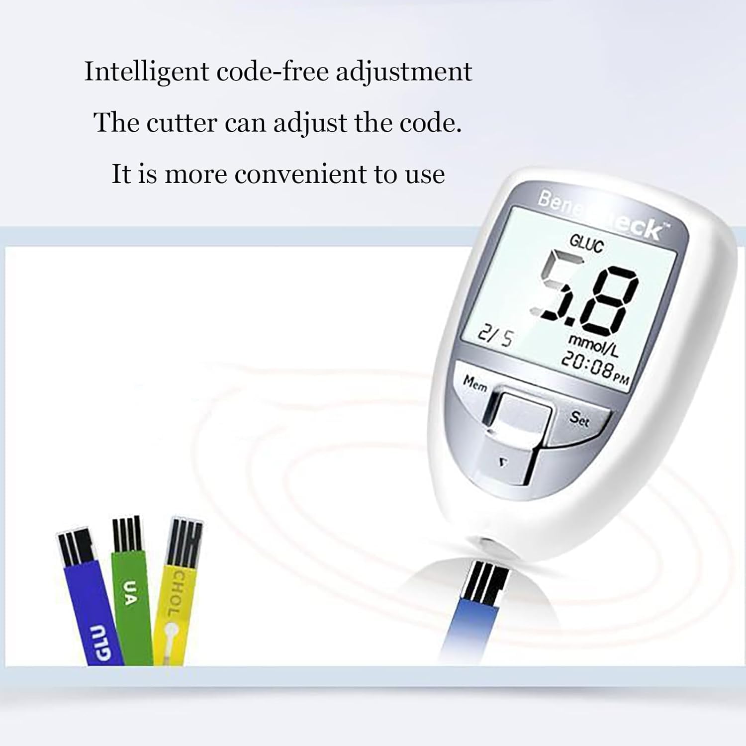 Kit Di Monitoraggio Del Glucosio Del Tester Multifunzione,3 Su 1 Tester Di Colesterolo Totale Di Acido Urico,Kit Di Test Del Diabete Facile Da Operare Con Metro,25 Glicemia,10 Acido Urico,10 Colestero