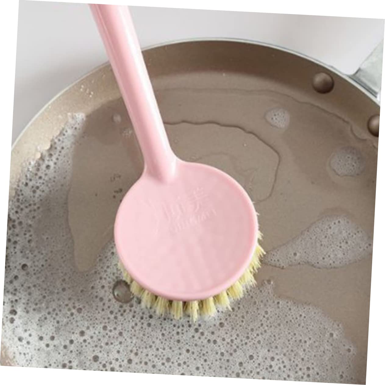 minkissy Juego De 3 Cepillos De Limpieza para Platos De Cocina con Mango para El Hogar 2 Unidades X 3