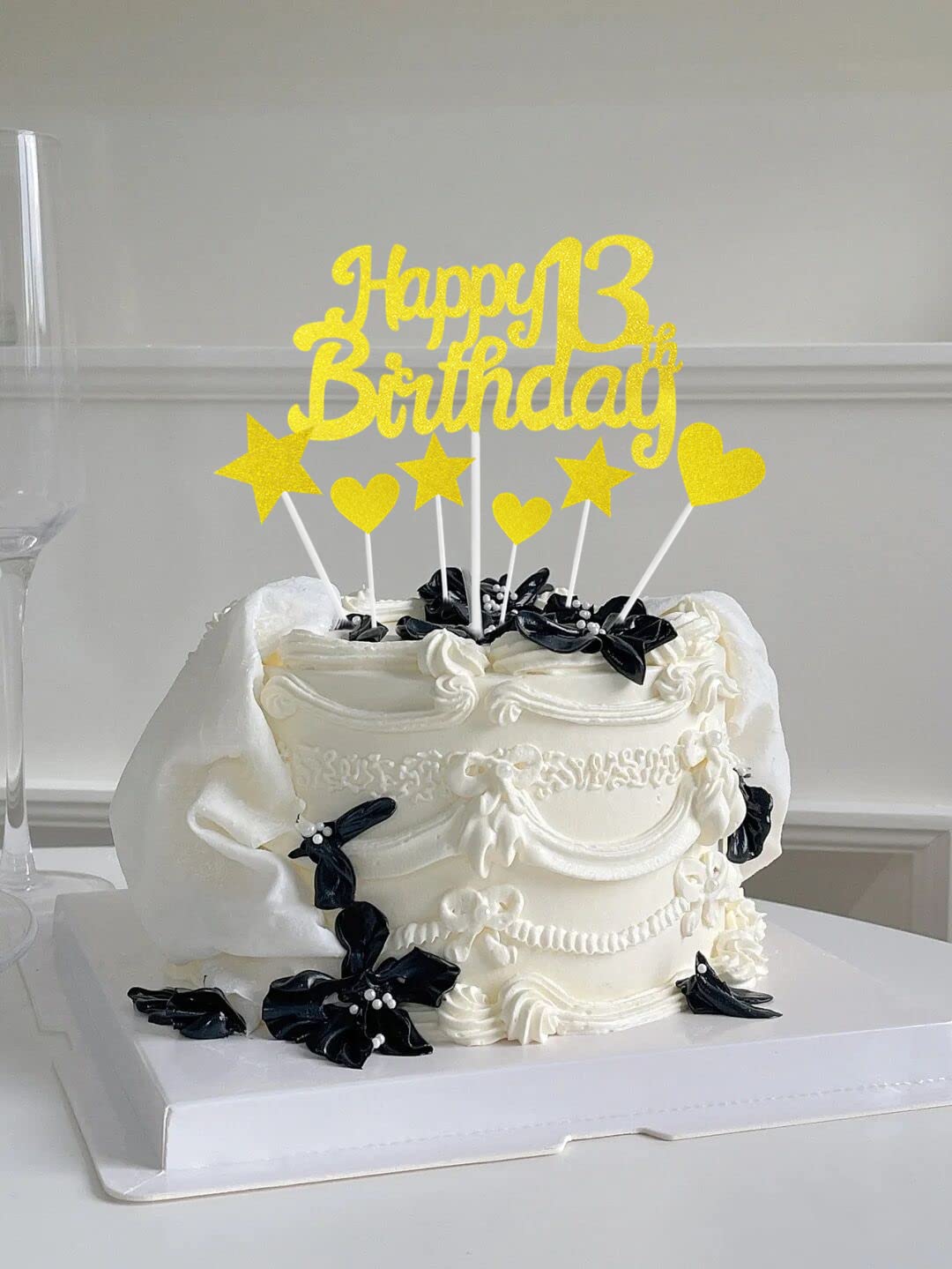 Topper Per Torta Di Compleanno 16 Anni – Decorazione Scintillante Con Scritta 'Buon Compleanno' Per Ragazza E Ragazzo - 3
