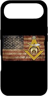 Shriners USA Flag Emblem Compass & Square Mason Father's Day Case for iPhone Air