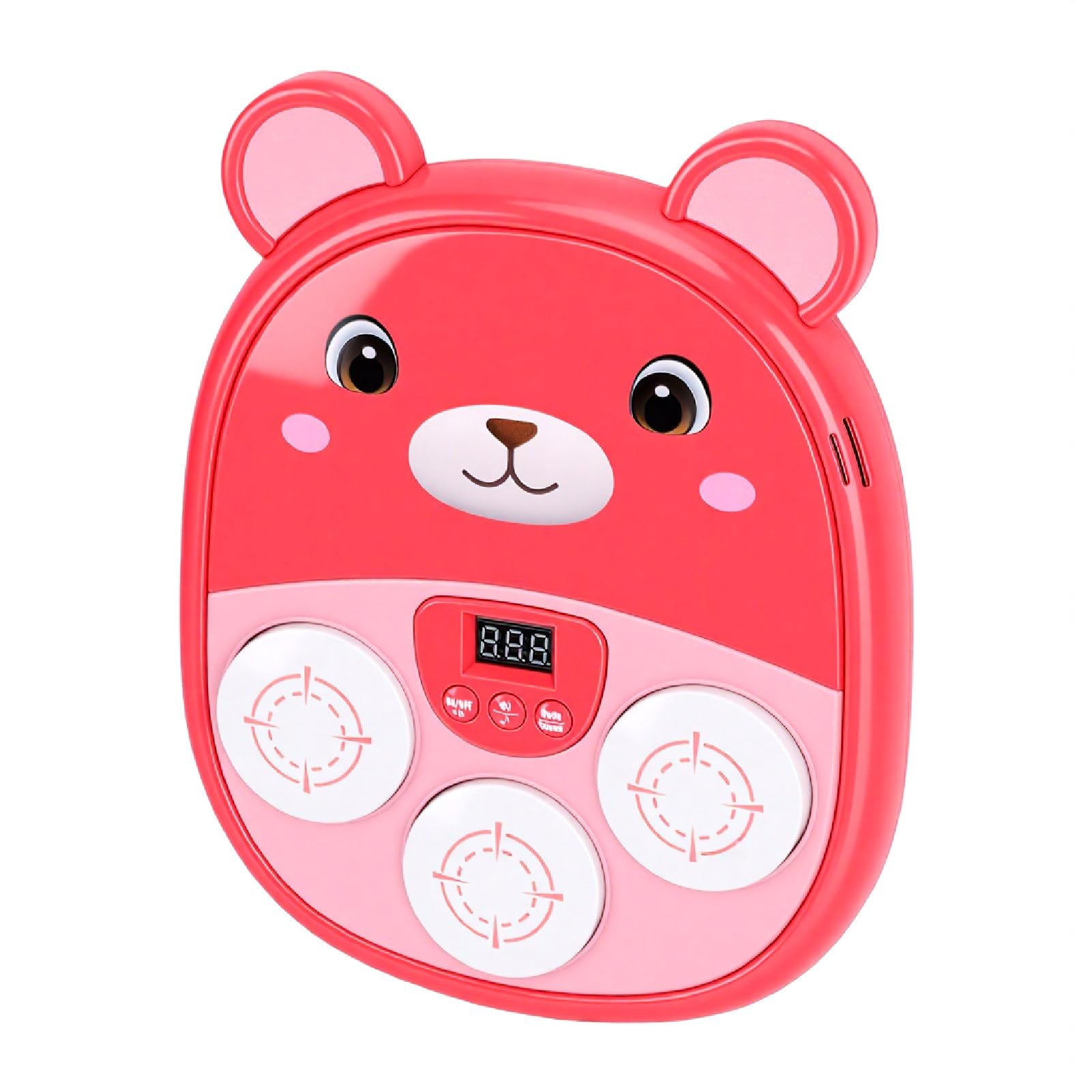 Machine de Poinçonnage Musicale pour Enfants, Jouet Interactif en Forme d'ours de Dessin animé, Jeu de Poinçonnage électronique pour Le Plaisir en Famille, Comprend Une Batterie de 500 MAh