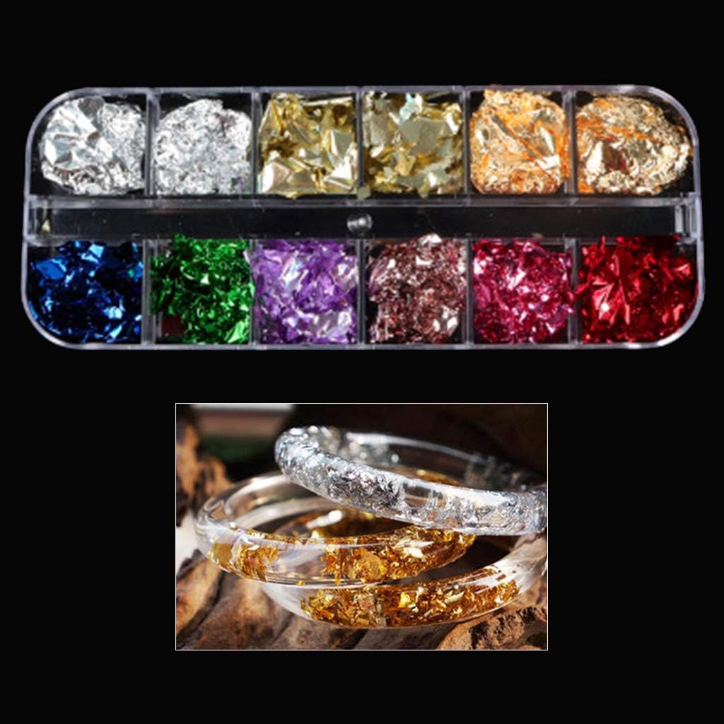 Fluorescent Sequins Flakes Resin Epoxy Mold, for Jewelry Filling Glow in the Dark Holographics Glitter
