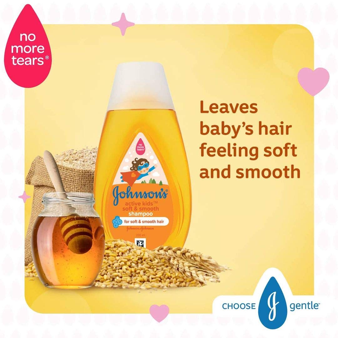 Johnson's Baby Active Kids Soft and Smooth Shampoo, 100ml - Image 3 thumbnail