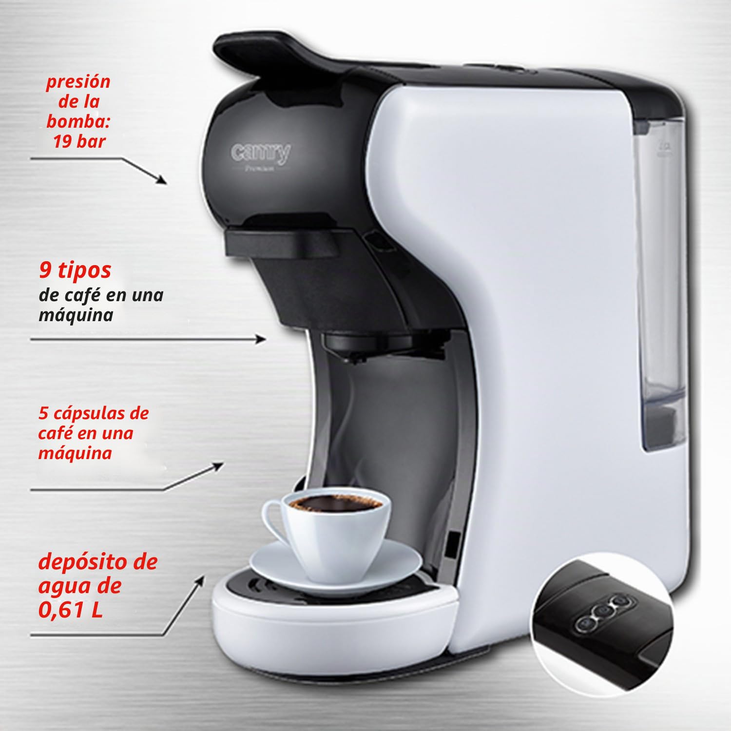 CAMRY Adler CR 4414-Multi-cápsula espresso máquina