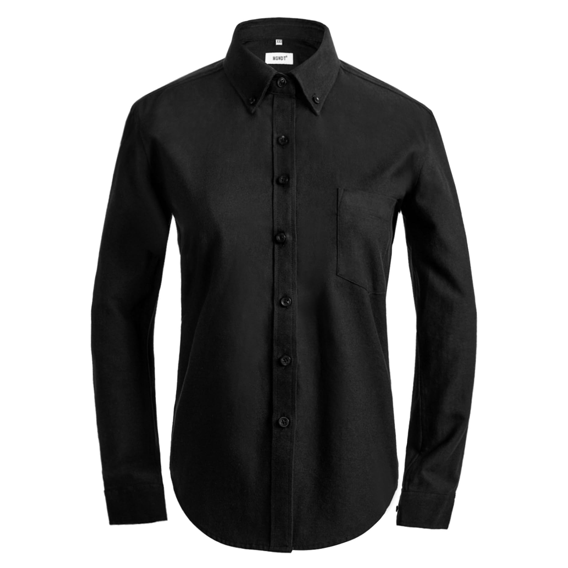 MGWDTMen's Dress Shirts Long Sleeve Oxford Button Down Shirt Classic-Fit Cotton Blouse Wrinkle Resistant