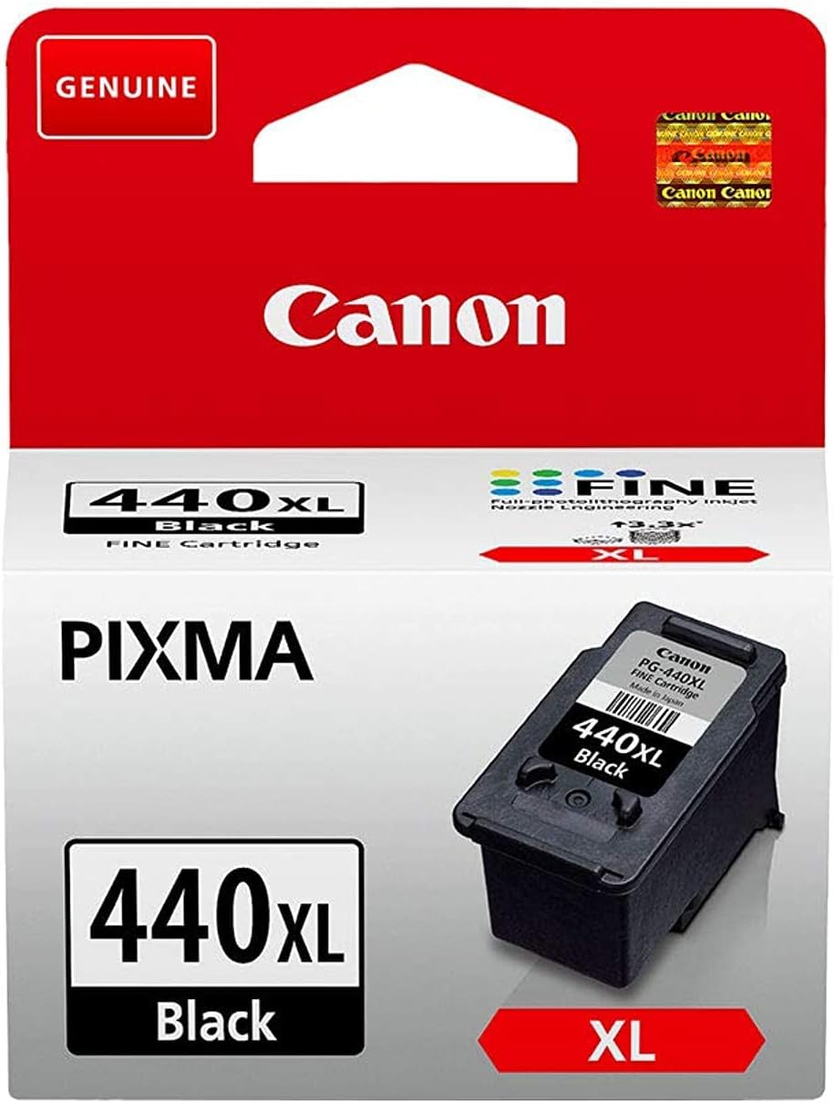 PG 440XL High Yield Black Ink Cartridge, Print up to 600 A4 Documents, For Crisp, Sharp & Long Lasting Results, Extra Large